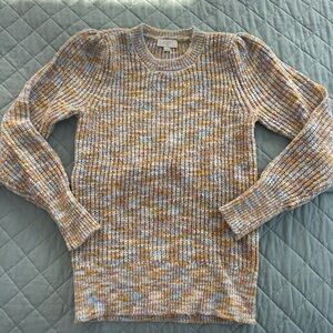 LOFT Multicolor Crewneck Sweater